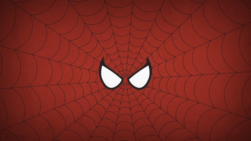 1080P, minimalism, hero, superhero, Spider-Man, Marvel Comics, Blo0p, comics, simple background, Marvel vs. Capcom 3