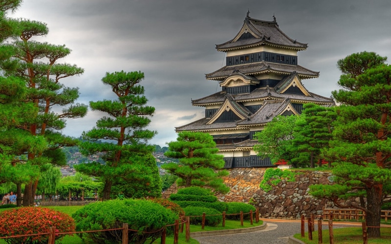 belief, travel destinations, spirituality, green color, cloud - sky, building exterior, plant, architecture, no people, growth, outdoors, built structure