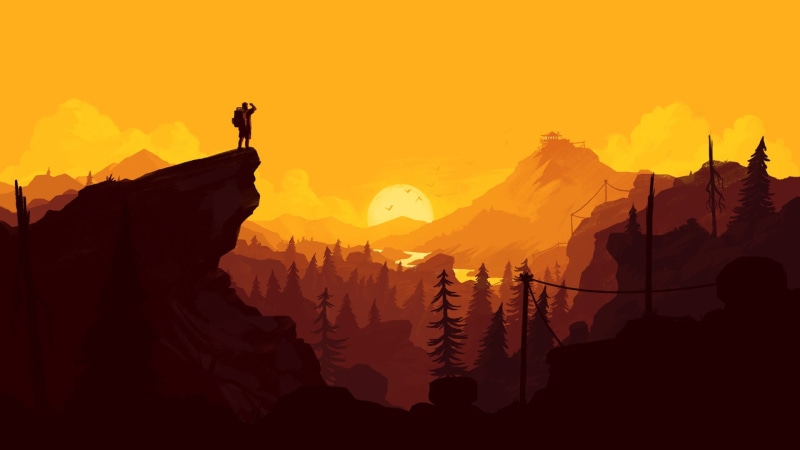 standing, Olly Moss, lifestyles, non-urban scene, sky, people, real people, orange color, rock, 1080P, silhouette, men, beauty in nature, group of people