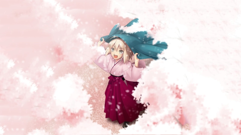 cherry blossom, limb, human arm, arms raised, nature, emotion, three quarter length, clothing, pink color, dress, happiness, fashion, one person, blossoms