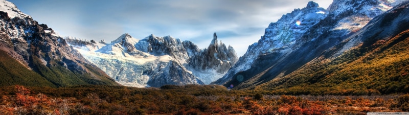 mountain, 4K, multiple, monitor, screen, montagne, dual, nature, multi