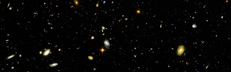 galaxy, full frame, science, illuminated, multiple display, cold temperature, dark, astronomy, Hubble Deep Field, food and drink, beauty in nature, dual monitors
