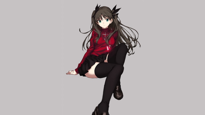 lifestyles, Fate Series, anime, one person, fashion, full length, women, female, costume, haired, portrait, young adult, hairstyle, mask - disguise, legs