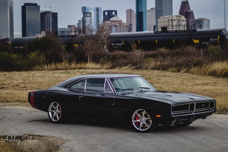 sky, plant, office building exterior, transportation, outdoors, land Vehicle, engine, mode of transportation, mode of Transport, coupe, architecture, Dodge Charger