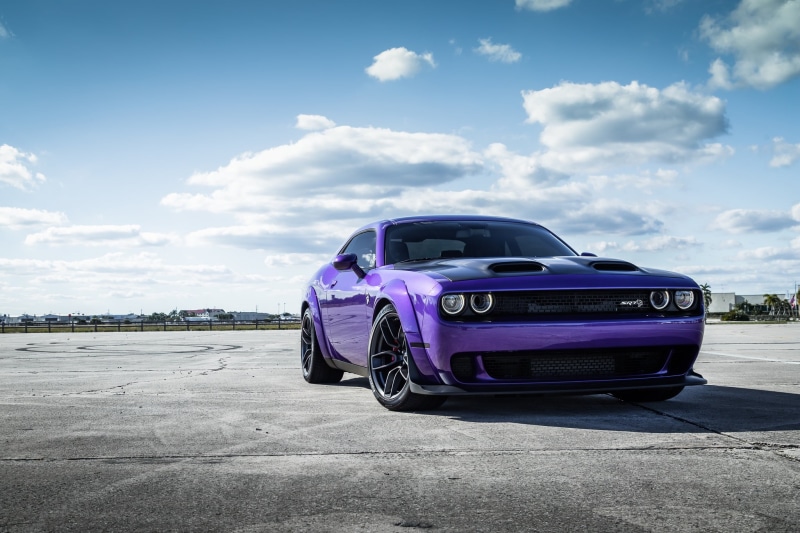 Dodge, Muscle Car, Dodge Challenger, Vehicle, Car, 1080P, Purple Car