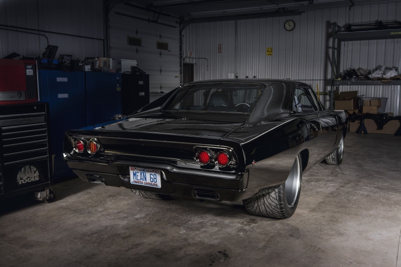 old car, retro styled, car, vintage car, transportation, built structure, indoors, architecture, mercedes, day, parking garage, American cars, 5K, Dodge Charger R/T 1968