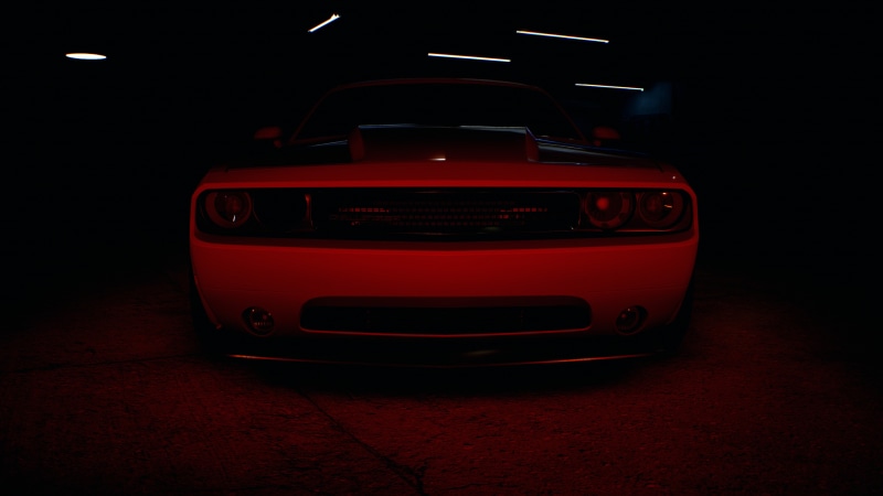 Dodge Challenger, red, Need for Speed, 5K
