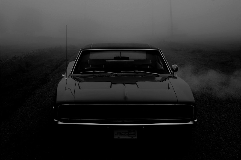 1080P, lifestyles, land vehicle, rear view, transportation, road trip, 1968, retro styled, black, nature, Machine, car, journey, travel, real people, Muscle Car