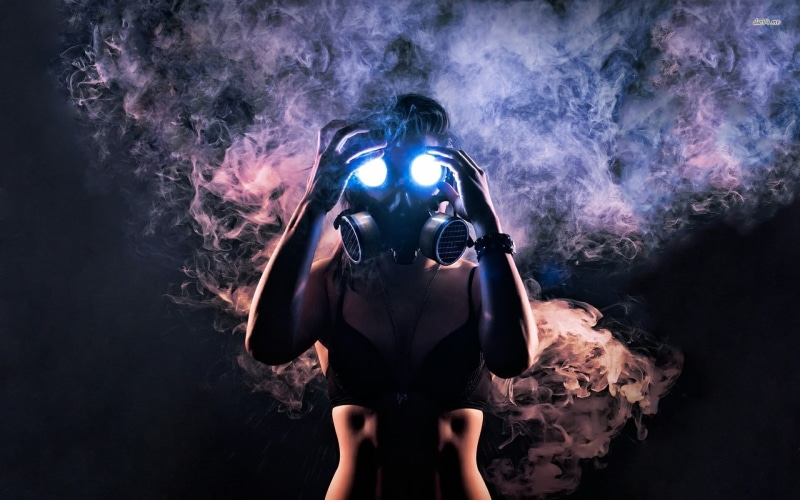 one person, headshot, scuba diving, undersea, exploration, black, front view, black background, leisure activity, lifestyles, underwater, real people, nature