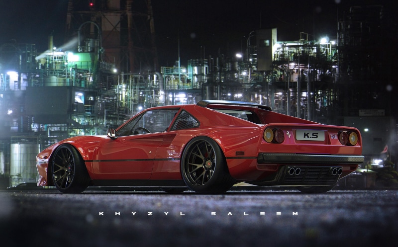 art, px, khyzyl, saleem, car, hd, Vehicle, Ferrari, 1900x1181 px, 720P, girl, x, Khyzyl Saleem, artwork, people