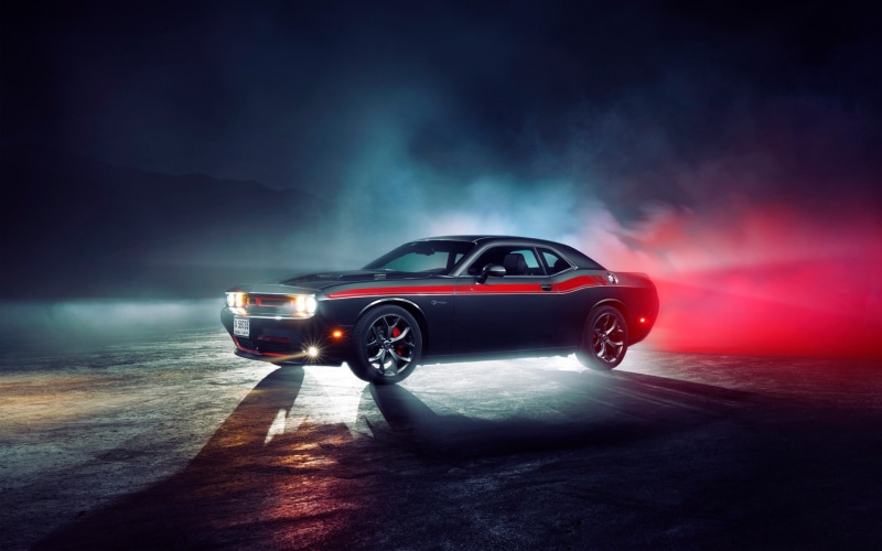 red, challenger, dodge, s, sports, rt, Cars s, 1080P, Dodge Challenger RT, car, black