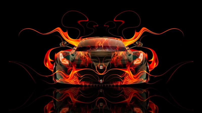 illustration, Laferrari, black Color, fire - Natural Phenomenon, art and craft, backdrop, heat - Temperature, red, curve, creativity, motion, Art