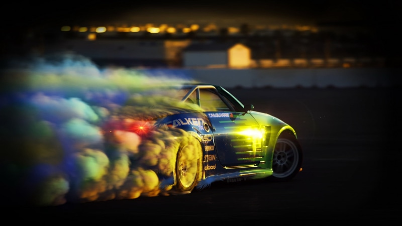 outdoors, Falken, people, Nissan 350Z, transportation, blurred motion, sunset, architecture, car, land vehicle, on the move, city, real people, motion
