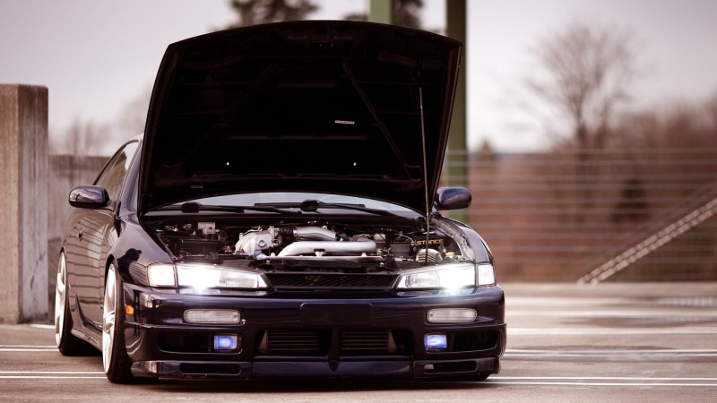 headlight, day, engines, land vehicle, JDM, white, motor vehicle, black, Kouki, vehicle light, transportation, street, road, mode of transportation, 1080P