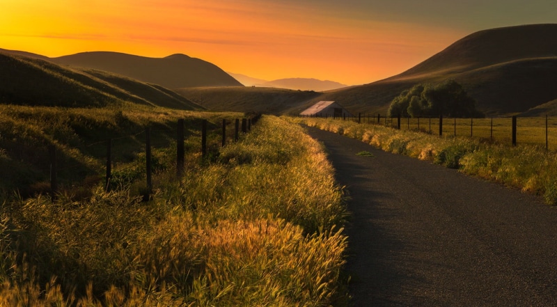 golden, country, agriculture, sky, California  road, hour, meadow, 720P, tuscany, land, nature, summer, farm, black, concrete road, hill, italy, landscaped