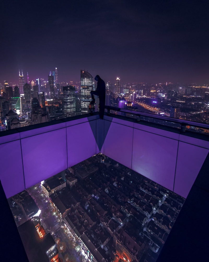railing, urban skyline, modern, night light, outdoors, financial district, building, urbex, standing, nature, sitting, office building exterior, skyline