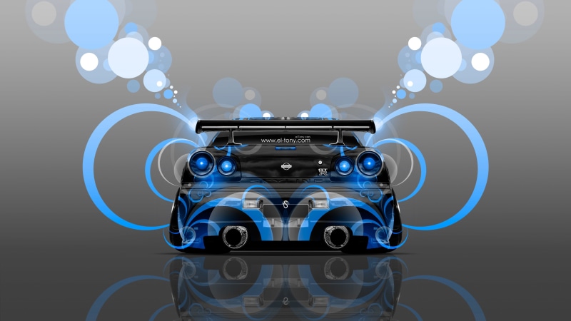 transportation, Redeem, studio shot, computer Graphic, technology, shiny, Blue, lens flare, lighting equipment, Skyline, el Tony Cars, Airbrushing, JDM