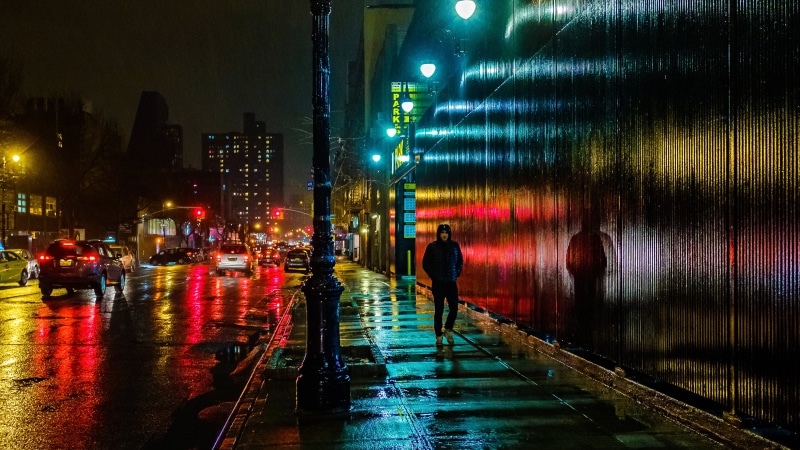 walking, street, cityscape, side, urban Scene, downtown District, man, architecture, city, traffic, city Life, street Light, alley, 2K, illuminated, east