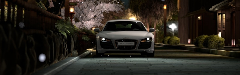road, city, illuminated, 4K, city street, alley, video games, mode of transportation, motor vehicle, tree, no people, land vehicle, sports, car, audi