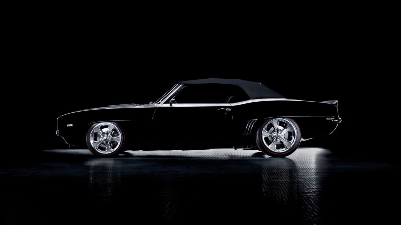 car, coupe, convertible, camaro, cars, black, chevrolet, classic, hd, 1080P