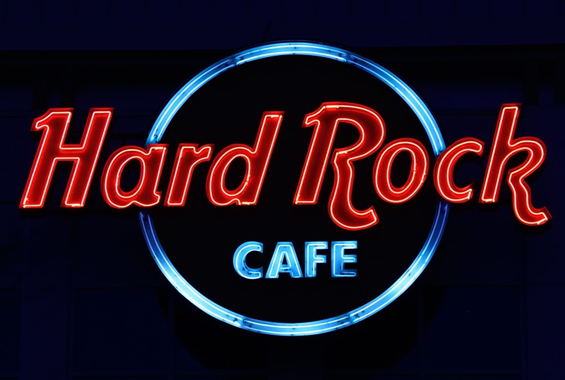 Advertising, no people, illuminated, information sign, blue, night, neon colored, retro, store sign, capital letter, 5K, sign, glowing, rock, red, cafe