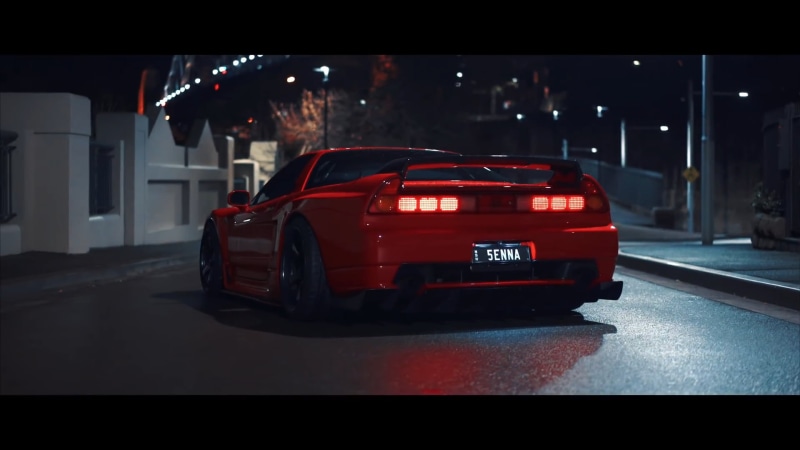 _zone, light effects, Mazda RX-7 FB, Japanese cars, RX-7 Savanna, Honda Civic FK, Honda NSX, car, night, Nissan 240SX, JDM, 1080P, phonk