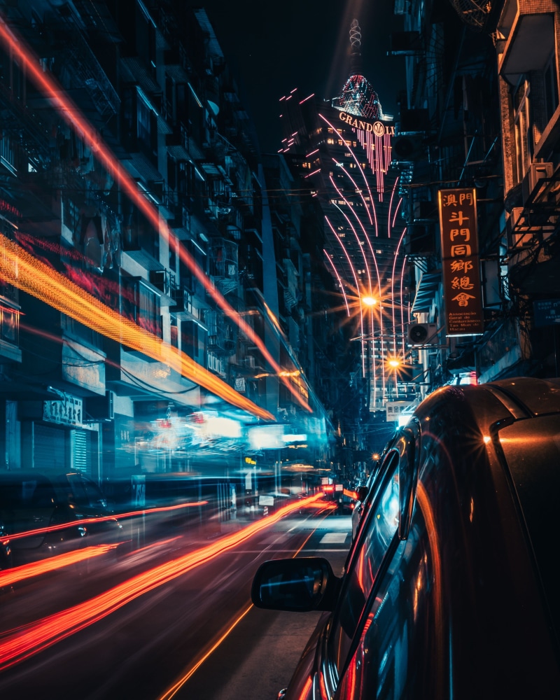 business, cityscape, mode of Transport, urban, blurred Motion, downtown District, office Building, city, 4K, financial District, dark, night, lapse, blur