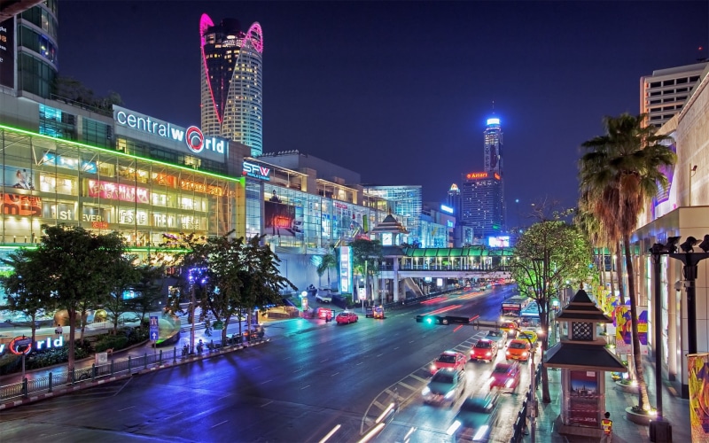 City, Lights, Bangkok, 1080P, Thailand, Streets, Night, Cars