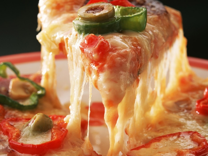 olives, food, pizza, 720P