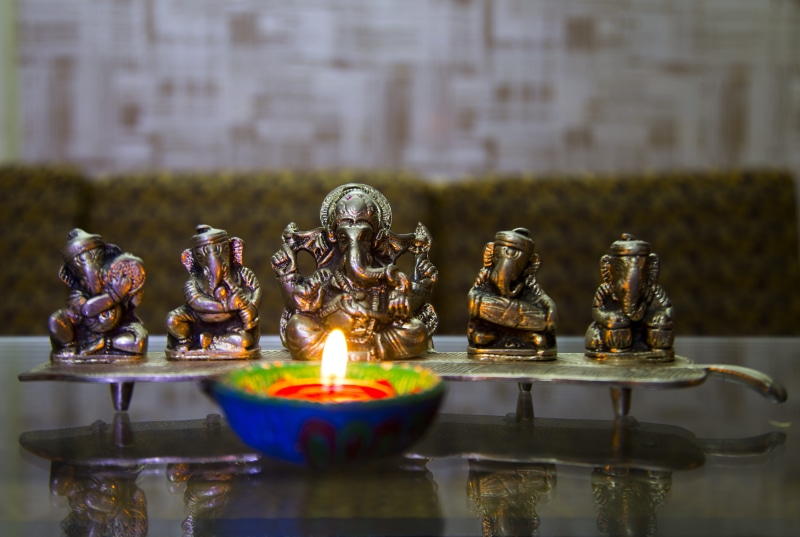 no people, fire, photography, built structure, belief, indoors, oil lamp, puja, selective focus, focus on foreground, flame, 5K, diwali, focus, fire - natural phenomenon