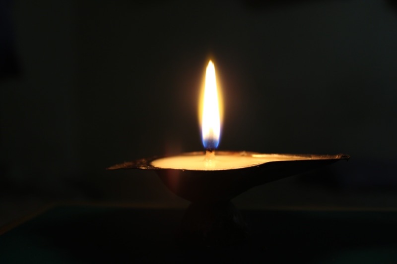 dark, lighting equipment, deepavali, no people, light, spiritual, illuminated, diwali, festive, copy space, heat - temperature, black background, indoors