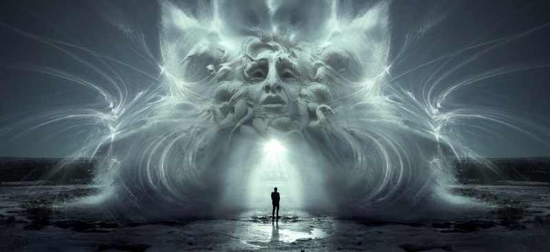 spiritual, face, light, water, creativity, mysterious, spooky, mystery, input, composing, nature, adult, 5K, weird, human, one person, fairy tales, power in nature