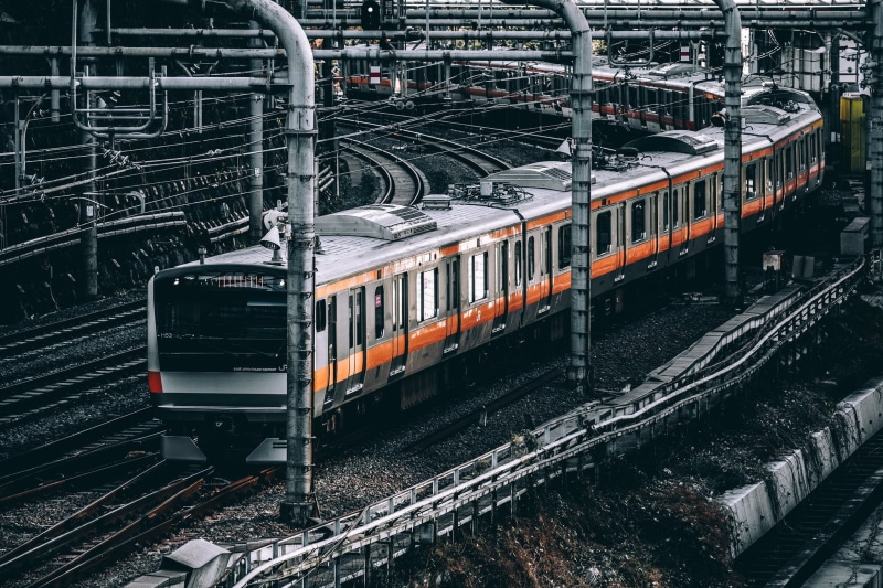 1080P, Tokyo, japan, station, railroad, train