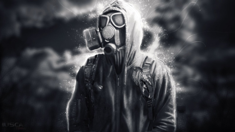 sign, mask, communication, aggression, gas masks, protection, technology, hoods, young adult, headwear, 720P, obscured face, unrecognizable person, gas mask