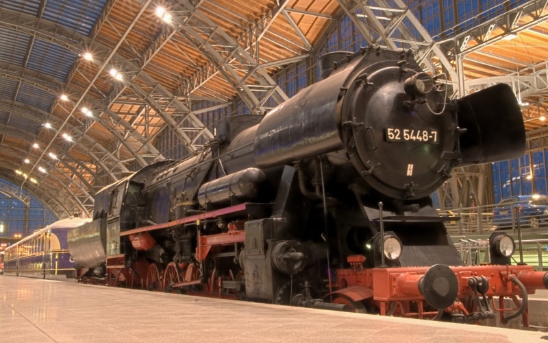 locomotive, inside, steam locomotive, transportation, train, train - vehicle, museum, business, 1080P, travel, industry, architecture, train station, station