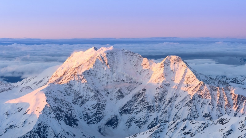 1080P, snowy peak, mountains, nature, landscape, Mount Elbrus