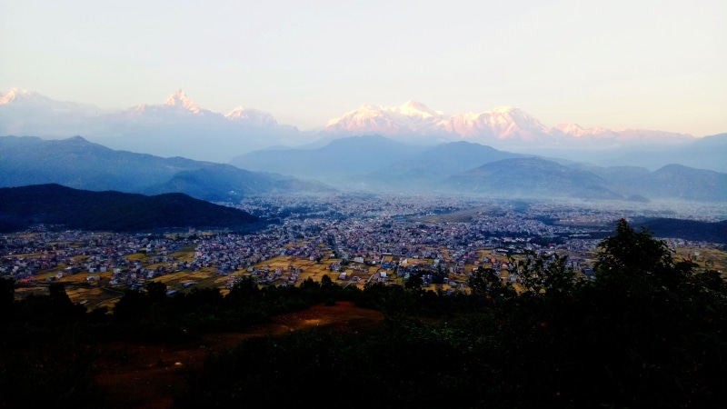 phewa, built structure, mountain range, machapuchare, outdoors, pokhara, asia, nepal, mountain, land, scenery, cloud - sky, architecture, scenics - nature