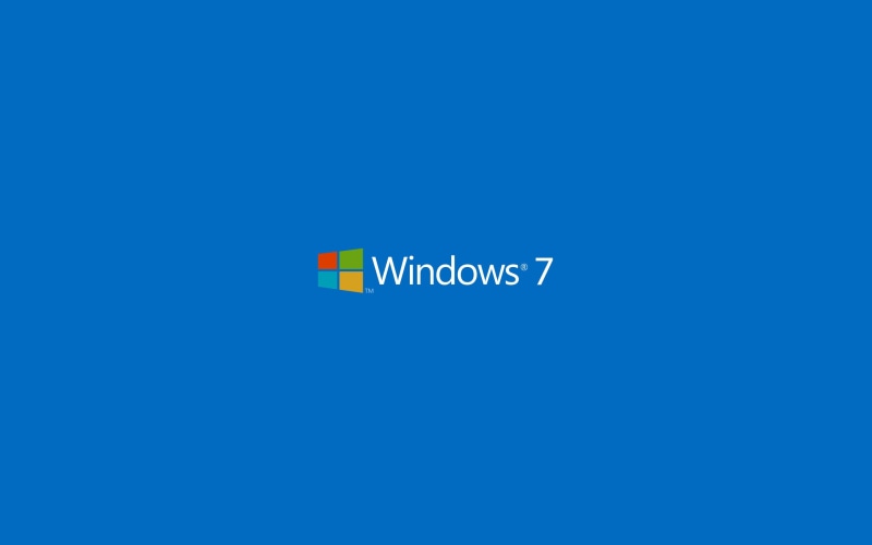 Microsoft Windows, operating system, logo, minimalism, simple background, Windows 7, 2K