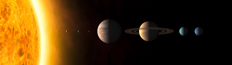 multiple display, planet, Sun, 8K, Solar System, space