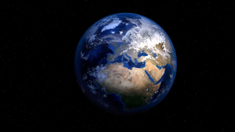 Dark background, Planet, Earth, World, Blue, 5K, Globe, 5K