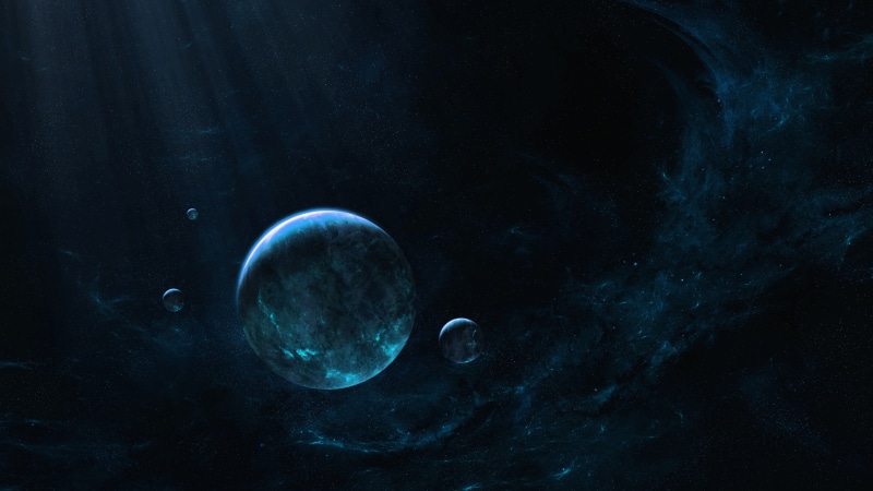 night, planet, space art, planets, universe, darkness, 8K, 8k uhd, outer space, space