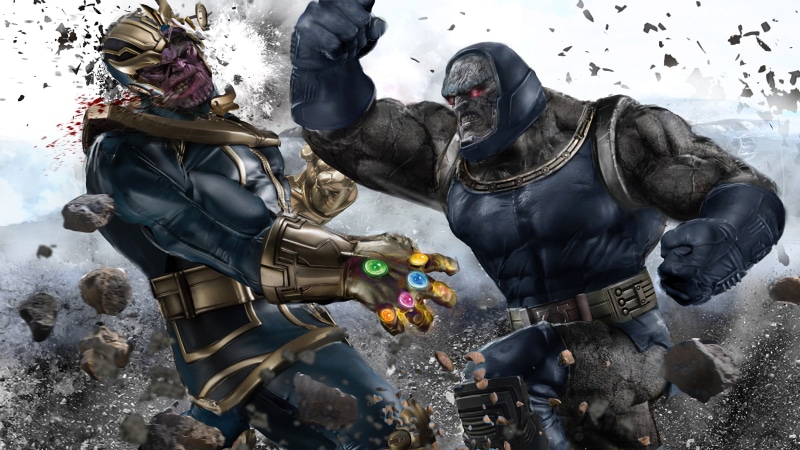 1080P, Others, comics, darkseid, dc universe, thanos, crossover, marvel