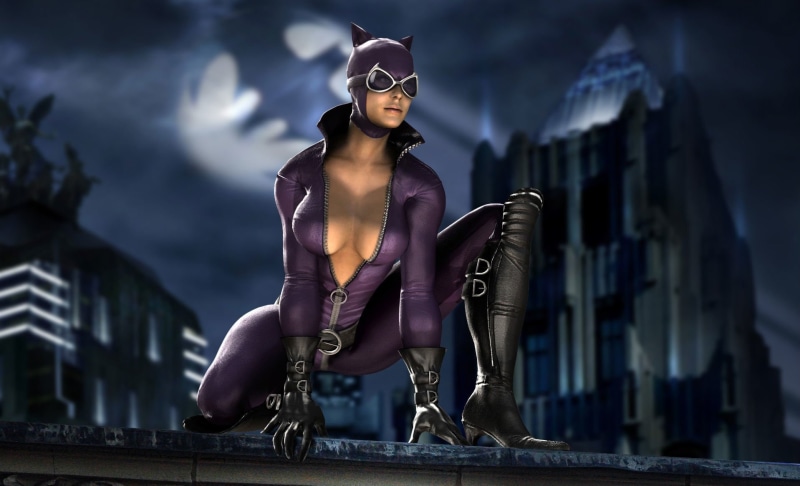 Glove, 720P, Latex, Mask, Boots, Mortal Kombat Vs. DC Universe, Mortal Kombat, Catwoman, Glasses