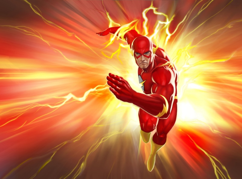 strikes, nature, men, one person, adult, universe, flash, 2K, holding, online, full length, dc, red, Superhero, mid-air, Lightning, sunlight, sport, blurred motion