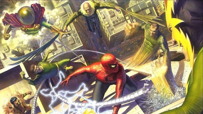 Marvel Comics, Spider-Man, Villains, Sinister six, comic, 2K, Alex Ross