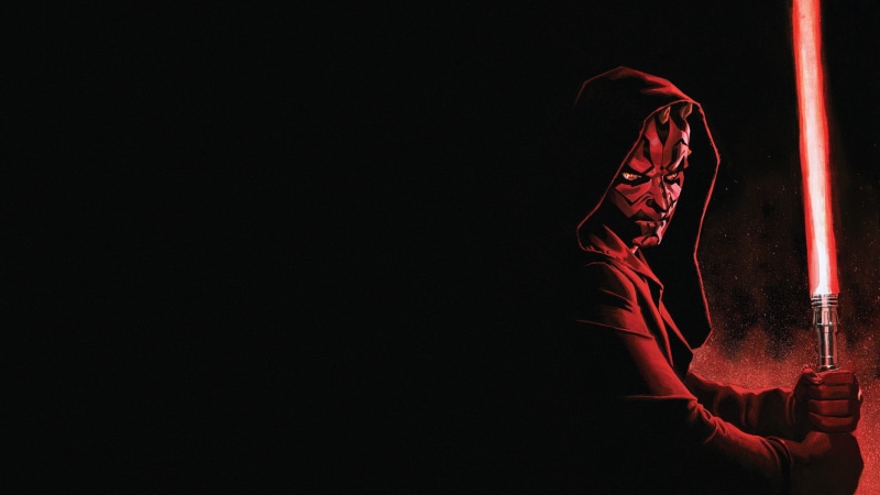 Red, Villain, 2K, Black, Hood, Darth Maul, Lightsaber, Sith, Star Wars