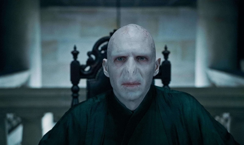 mid adult, Harry Potter and The Deathly Hallows, standing, one person, evil, casual clothing, leisure activity, Volan de mort, potter, headshot, villain