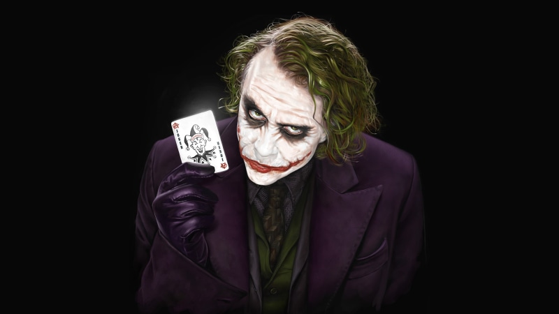 The Dark Knight, 2K, HD, Heath Ledger, Joker