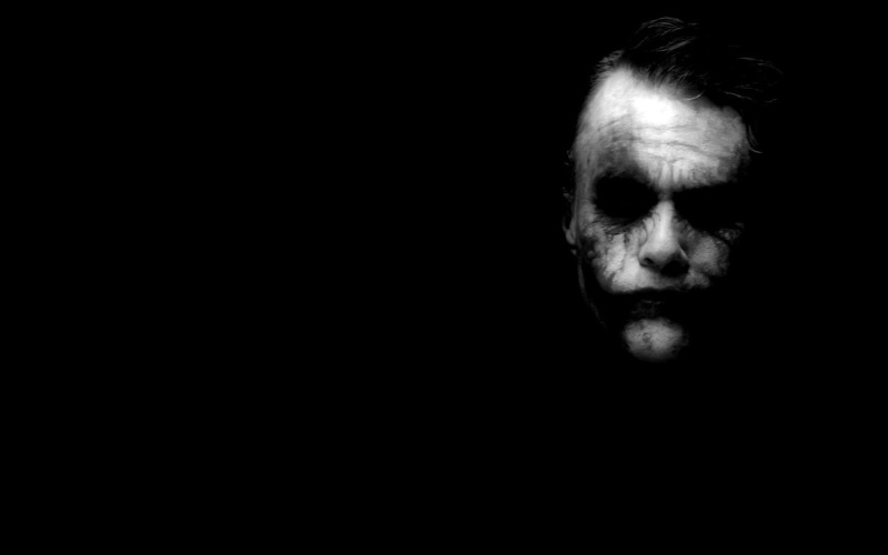 dark, Batman, Heath Ledger, black, Joker, white, movies, 720P, The Dark Knight