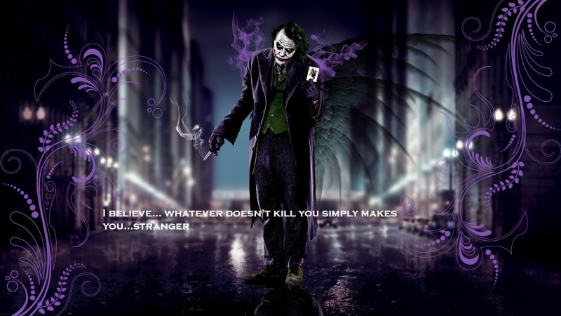 light, creativity, adult, movies, architecture, full length, Heath Ledger, MessenjahMatt, young adult, art and craft, Joker, night, 1080P, quote